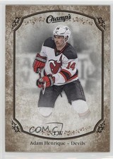 2015-16 Upper Deck Champ's Short Prints Gold Front Adam Henrique #205 0a4