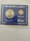 1944 VF Liberty Walking Half Dollar, 1941 F Mercury Dime