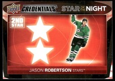 2021-22 UD Credentials #2S-9 Jason Robertson Star of the Night: 2nd Star