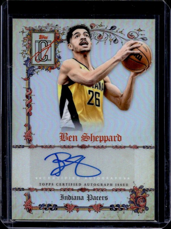 2025-26 Topps Signature Class Ben Sheppard Manuscripts Auto #MS-BSH Pacers
