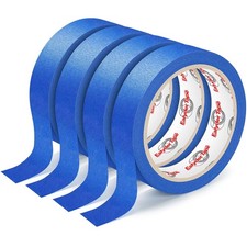 4 Rolls 88yds Blue Painters Tape 0.94" x 22Yd Premium Multi-Purpose Masking Tape