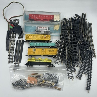 Atlas Vtg Trains N Scale Snap Track Model Train Tracks Lot Curved & Straight