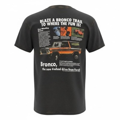 Ford Bronco Free Wheeling Graphic T-Shirt Black