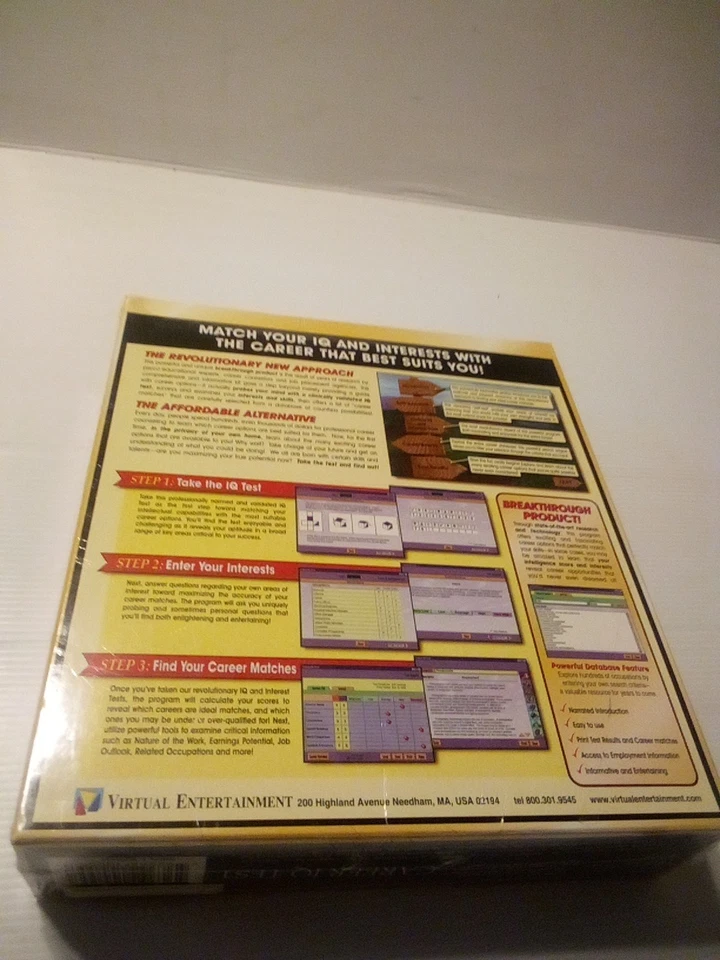 Rare Vintage 1997 The Ultimate IQ Test Prep Big Box Game CD-ROM Windows 95/98 - Image 3 of 4