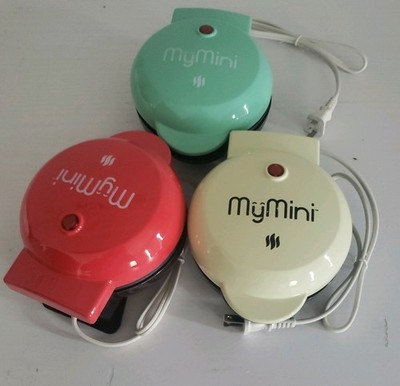My Mini Waffle, Donut & Omelette Maker 3 Pack ValueSet Multicolor Dorm NEW 