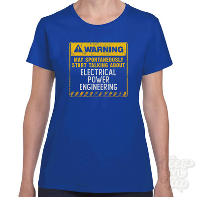 WARNUNG KANN ANFANGEN, ÜBER ELEKTRISCHE ENERGIETECHNIK ZU SPRECHEN T-SHIRT