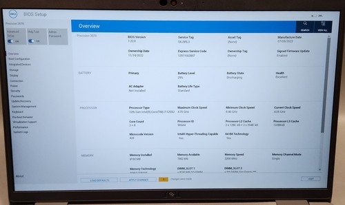 Dell Precision 3570 15,6" Intel i7-1255U @ 2,60GHz 8GB DDR4 RAM 256GB SSD NOOS - Bild 10 von 11