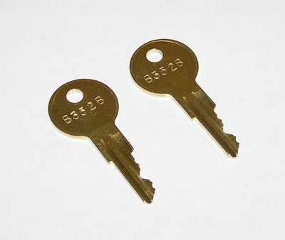 2 - B352B Replacement Keys fit Securitron Panels & Bobrick Vending Coin Boxes