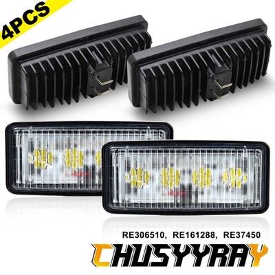 4pcs LED Upper Cab Light Fit For Deere 6010 Series: 6110, 6210, 6310, 6410
