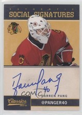 2012-13 Panini Classics Signatures Social Darren Pang #SS-PAN Auto 0o5t