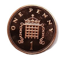 1992 Great Britain 1 Penny - Queen Elizabeth II -Brilliant Uncirculated