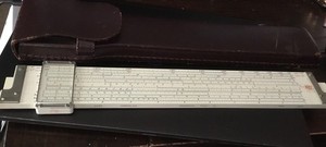 Vintage 1460 Versalog Slide Rule Frederick Post Co. W/ Leather Case