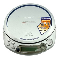 Sony Atrac 3 Plus MP3 CD Portable Walkman D-NF610 FM/AM/TV Weather G-Protection