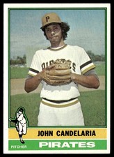 1976 Topps Card Baseball John Candelaria RC Pittsburgh Pirates #317 NM