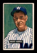 1951 Bowman #275 Bucky Harris MG VG X3482051