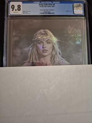 Duty Calls Girls #3 FOIL Full Chase Galadriel Queen Of The Rings CGC 9.8 Ltd 20
