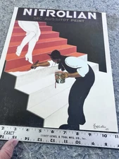 Nitrolian Oversize Postcard 11x14 Cappiello 1929 Vintage French Poster Art