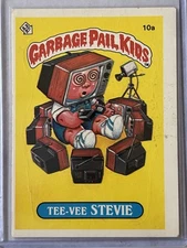 1985 Topps Garbage Pail Kids Card # 10a (Orig Series 1) TEE-VEE STEVIE - Matte