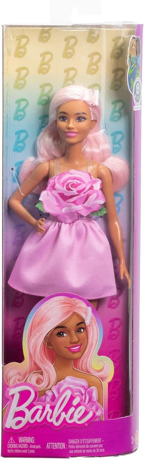 Poupée Barbie robe rose pop Mattel collection Fashionistas
