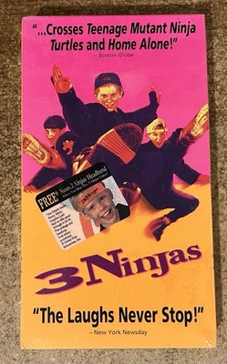 3 NINJAS (1992) VHS Tape VICTOR WONG Brand New SEALED! Rare
