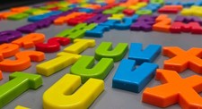 Lot of Magnetic Plastic Letters Alphabet and numbers Educational