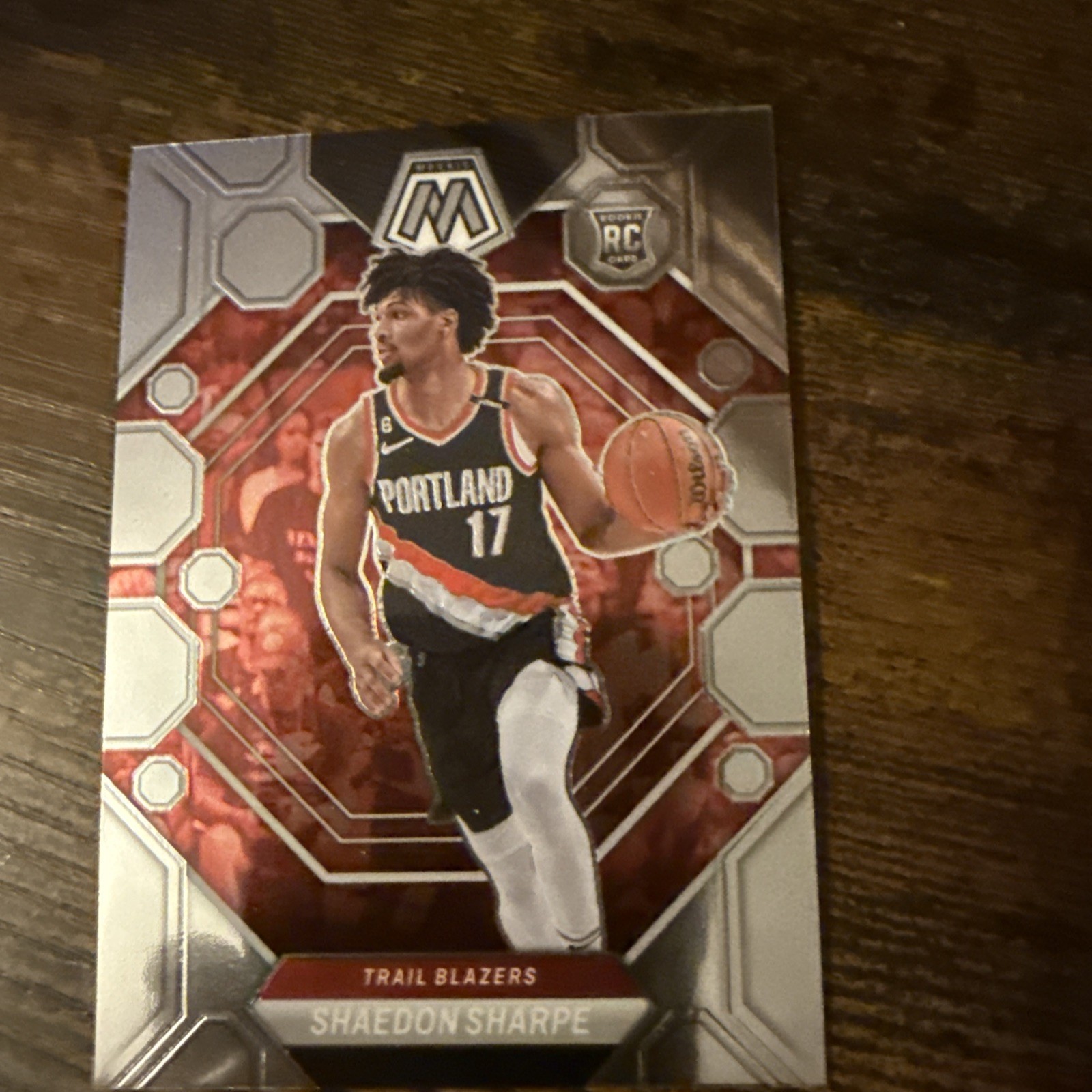 2022-23 Panini Mosaic - Rookies Shaedon Sharpe #213 Silver Prizm (RC)