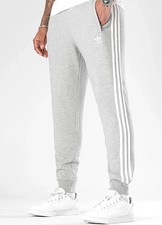 NWT Men's Adidas Originals 3-Stripes Trefoil Pants -Heather Grey Sweatpants S-XL