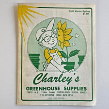 Catálogo Charley's Green House 1981 Kirkland, WA Estate of Howard Morgan KOAT TV