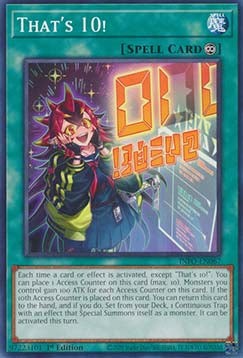 YuGiOh That's 10! INFO-EN067 Common Englisch Neu 1st
