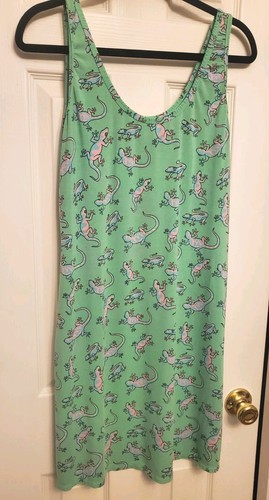 Meundies Leopard Gecko UltraModal Tank Nightgown Women's Size Medium Super soft