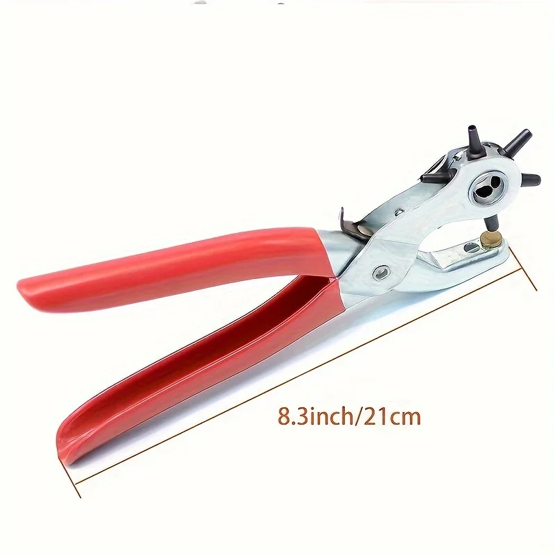 Leather Hole Punch Tool Carbon Steel Belt Puncher for Crafts Repair DIY