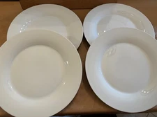 (4) TEN 10 STRAWBERRY STREET Classic White 10.5" Dinner Plate - SET (4) PLATES