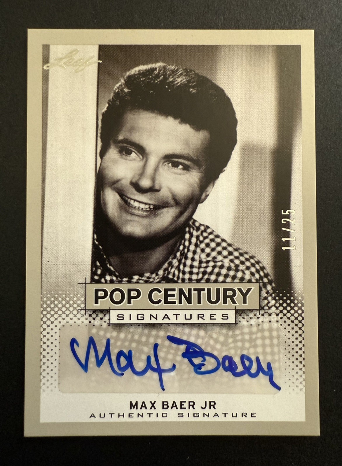 2013 Leaf Pop Century Max Baer Jr Auto 11/25  BA-MB1 The Beverly Hillbillies