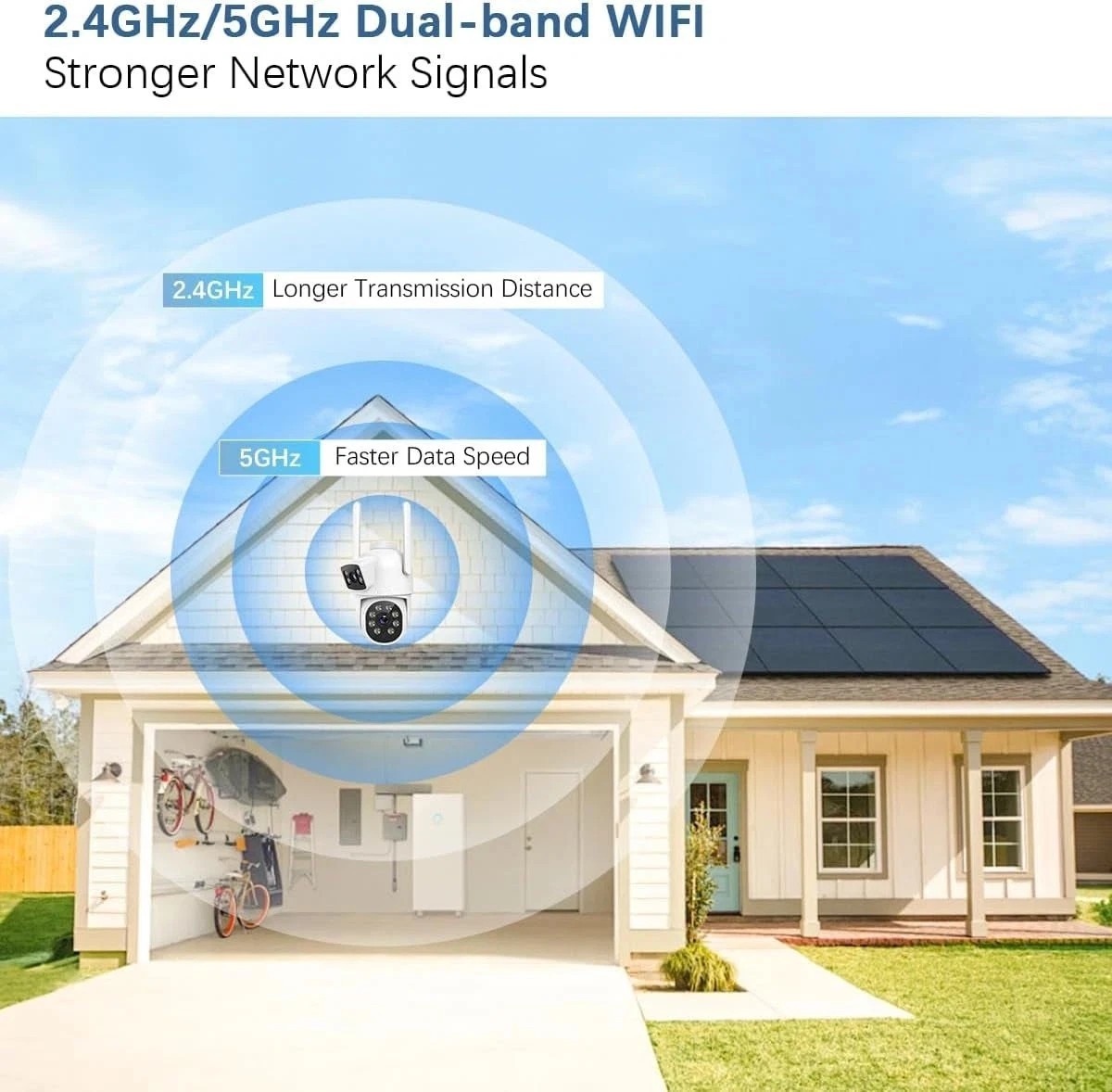 Wireless Security Camera System 10.1" 4K Monitor with 4x4MP PTZ WiFi Pro Camera