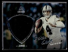 2018 Panini Luminance #18 Derek Carr jersey card Oakland Raiders