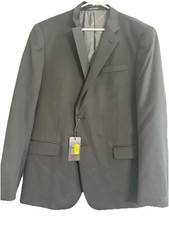 A X Armani Exchange Men's Two-Buttoned Blazer, Black, Size 46 Regular