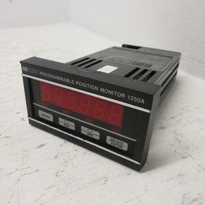INCON 1250B-0 Programmable Position Monitor 1250A In Con Panel Meter 120VAC USA