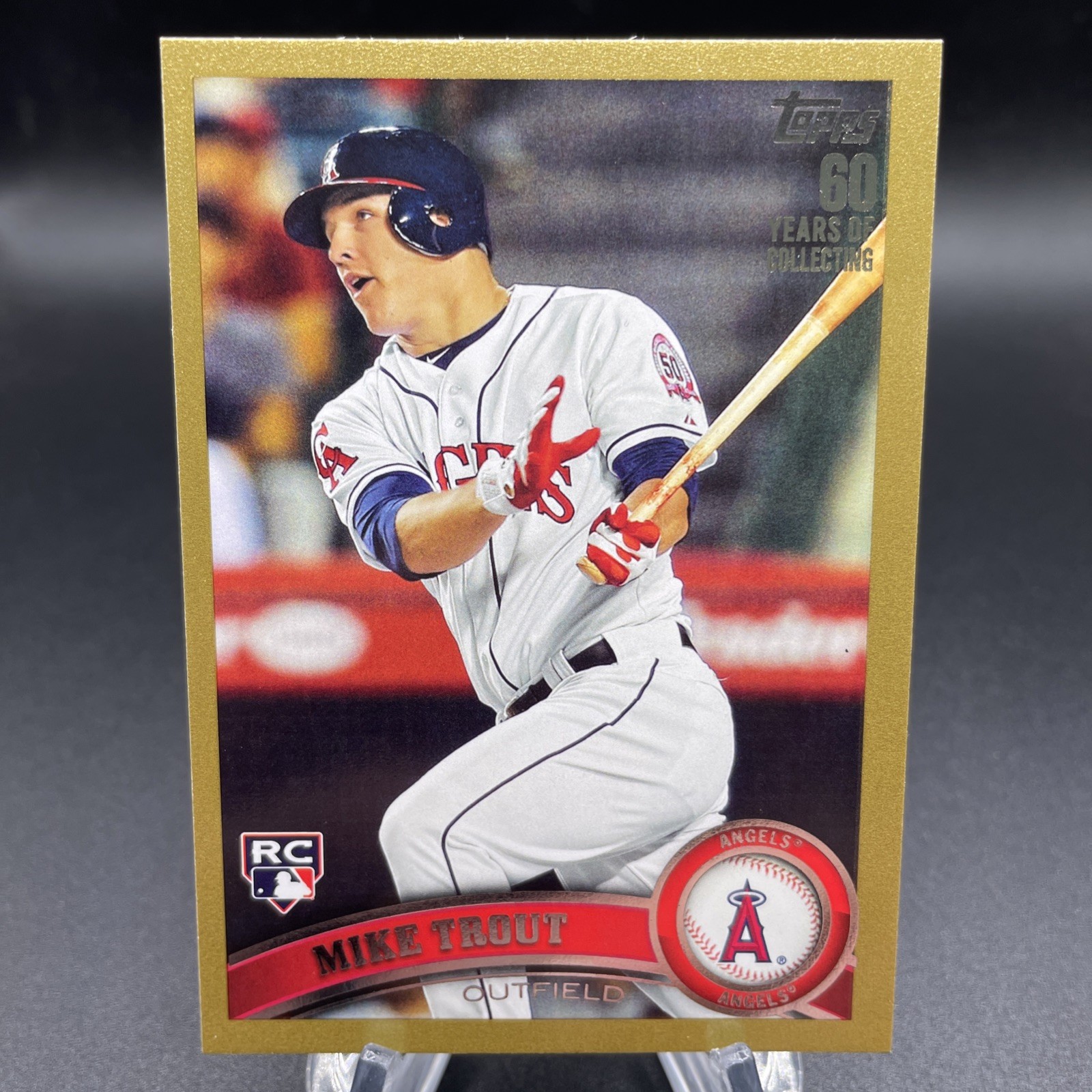 2011 Topps Update Series Mike Trout Rookie Gold /2011 #US175 Angels