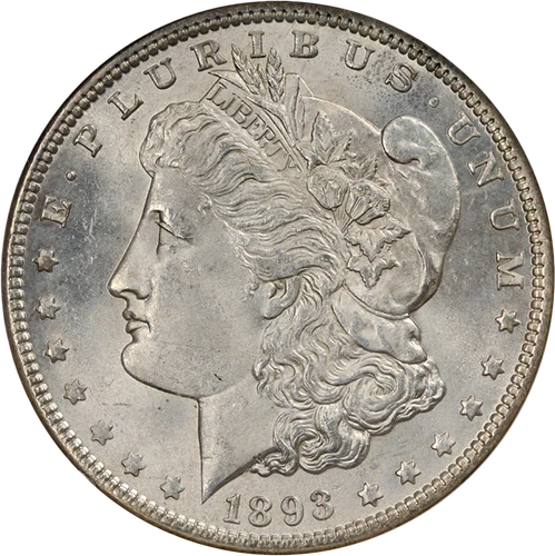 1893-P Morgan Silver Dollar BU Decent Eye Appeal Nice Strike