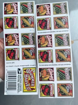 Scott # 5004 - 5007 US Summer Harvest Block 100 stamps M/NH O/G Free Ship