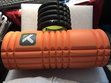 Trigger Point Performance The Grid Orange Foam Roller + black foam roller