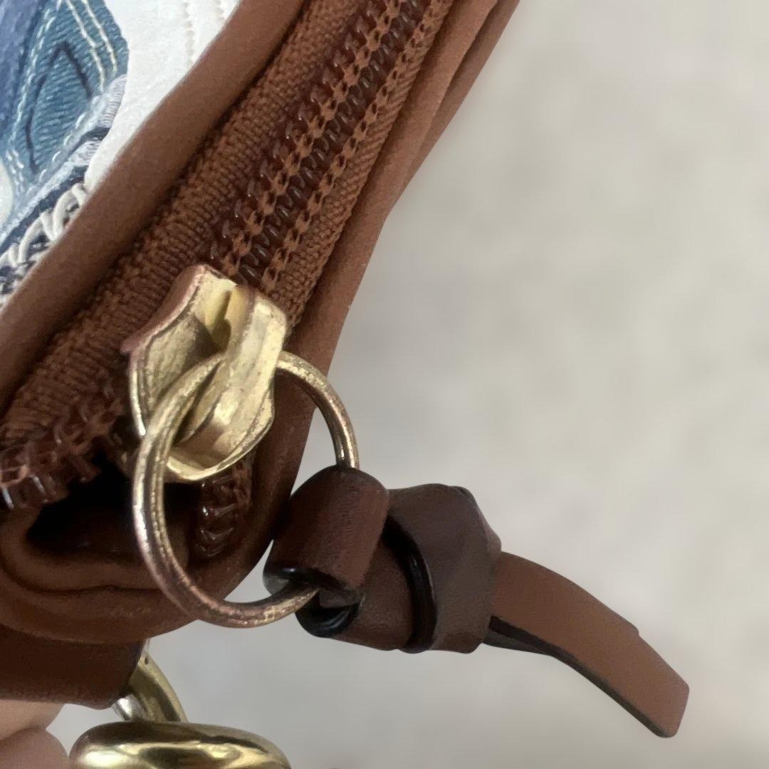 Condition Coach Shoulder Bag Patchwork Denim Canv… - image 7