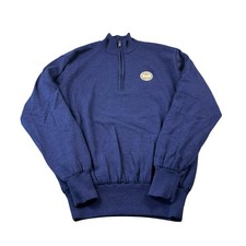 Footjoy Blue PGA Wool Wind Lined Men  s 1/4th Zip Golf Pullover Size M