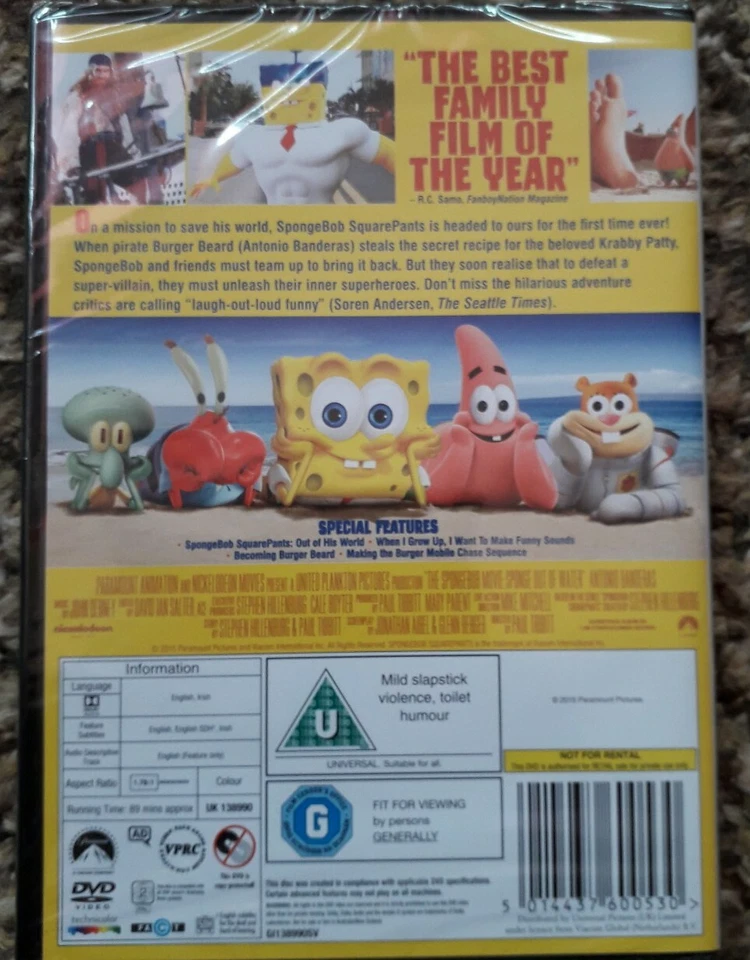 The SpongeBob Movie: Sponge Out of Water [DVD] - Image 4 of 4
