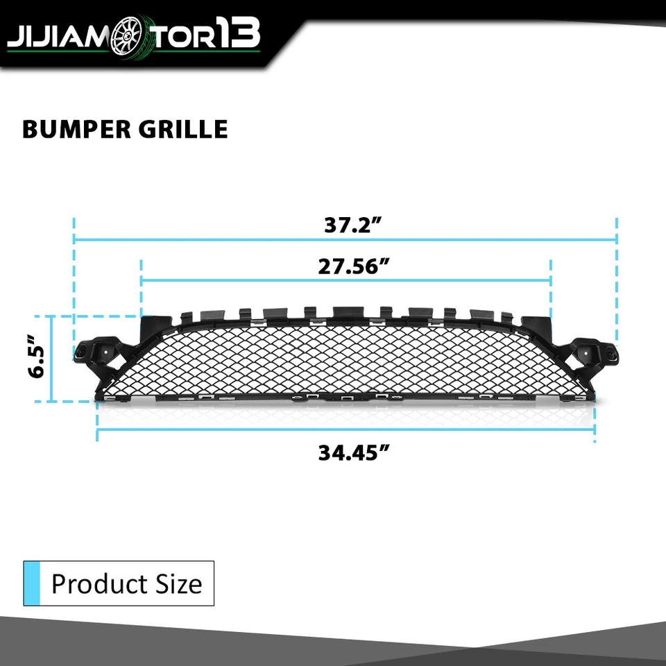 Bumper Grille Textured Black Center Fits 15-18 Mercedes Benz C300 17-18 C43 AMG - Image 4 of 4