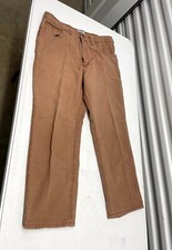Tyndale FR Work Pants Men's 40 X 32 Brown Flame Resistant Rule Pocket Zip Fly