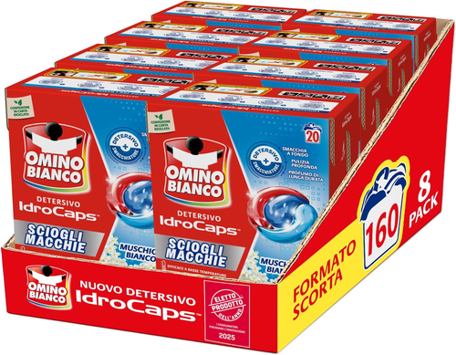 Idrocaps - Detersivo Lavatrice in Capsule Sciogli Macchie, 160 Lavaggi, Efficace - Foto 11 di 12