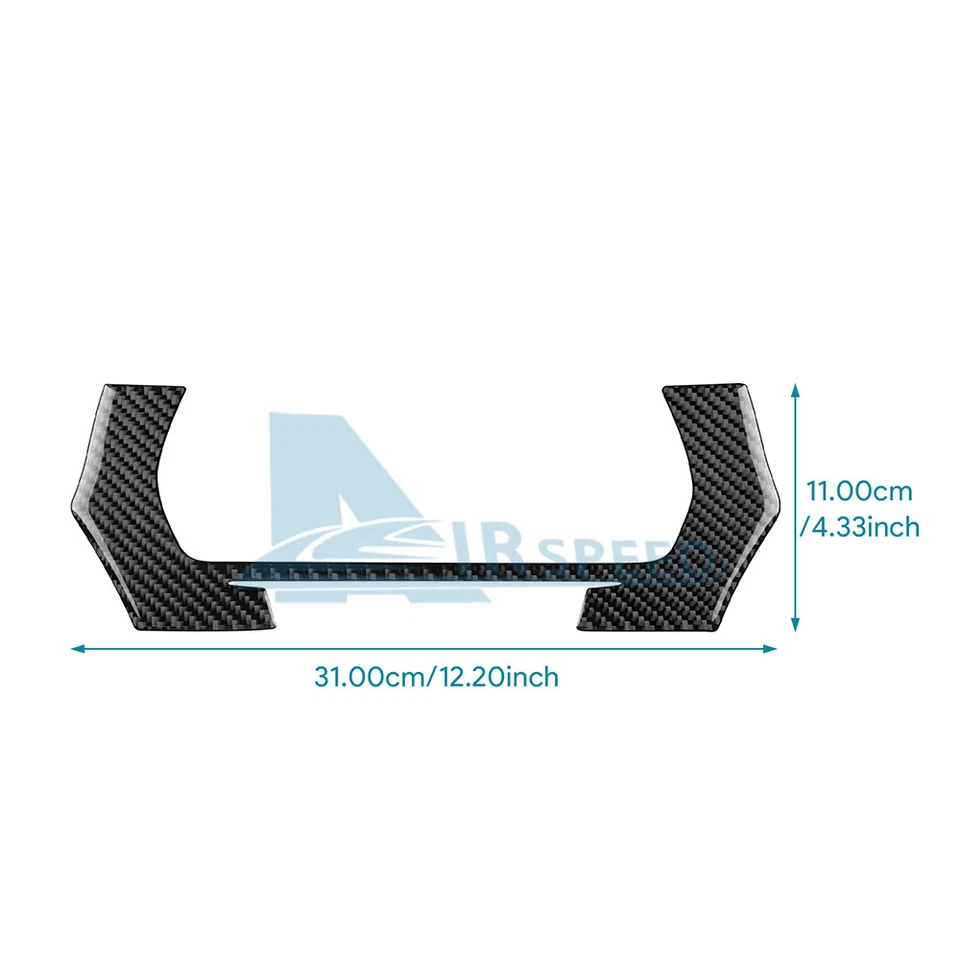 For Acura ILX 2013-2022 Black Carbon Fiber Central Control Screen Cover Sticker Foto 3 de 4