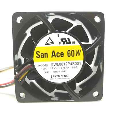 sanyo 9WL0612P4S001 9 DC12V 0.67A 4-wire IP68 waterproof fan