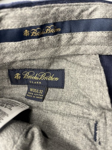 Brooks Brothers Corduroy Clark Pants Navy Blue Size 35x32 - Picture 14 of 14